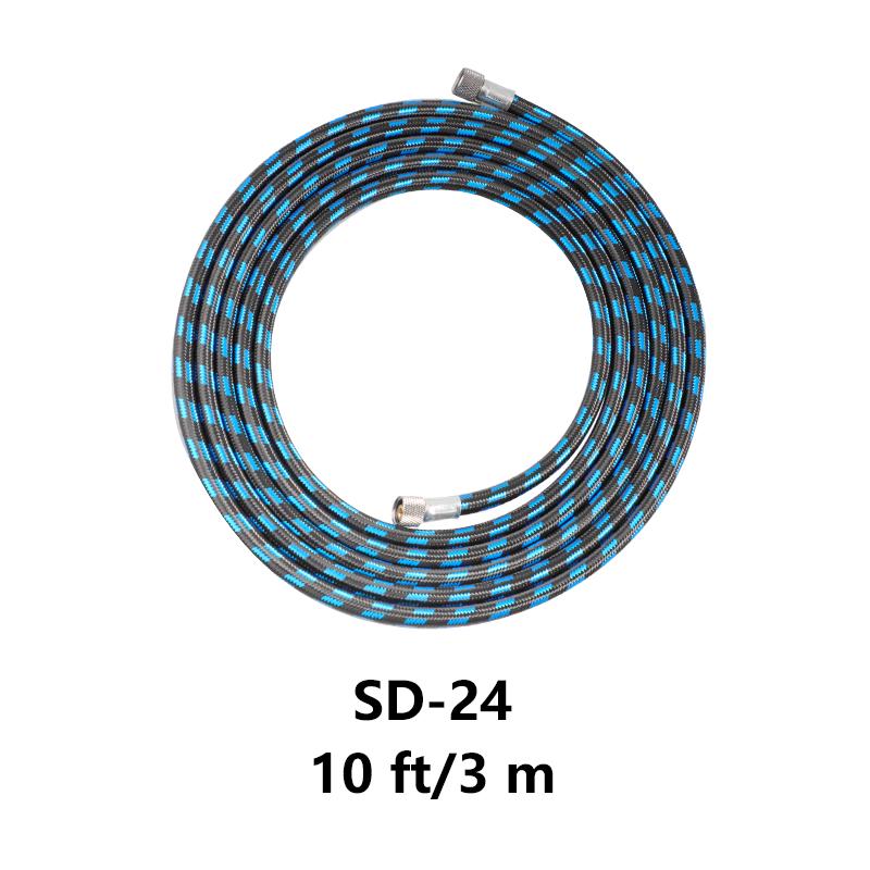 Durable Braided Airbrush Hose with Flexible Snake-like Design, 1/8 1/4 Interface – Wear-resistant for Model Painting