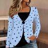 Tops for Women  Floral Print Long Sleeve Fake Two‑Piece Top Fall Casual Slim Pullover Women's Long Sleeve Top