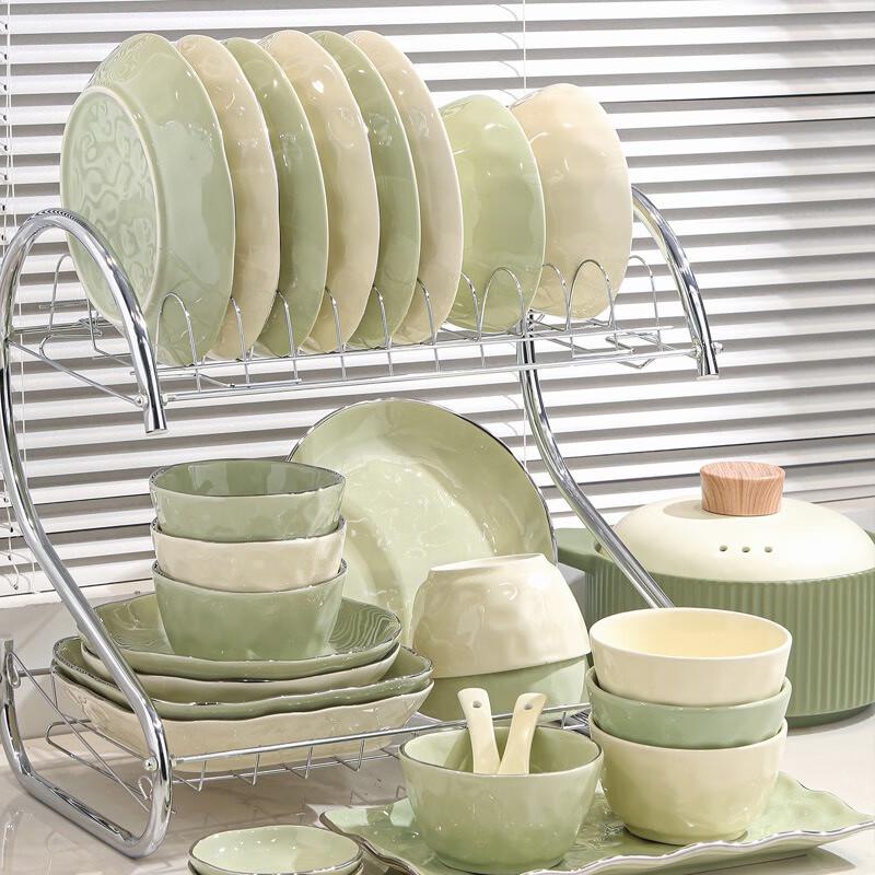 Ensemble de vaisselle européenne en céramique KANGMO 18 pièces