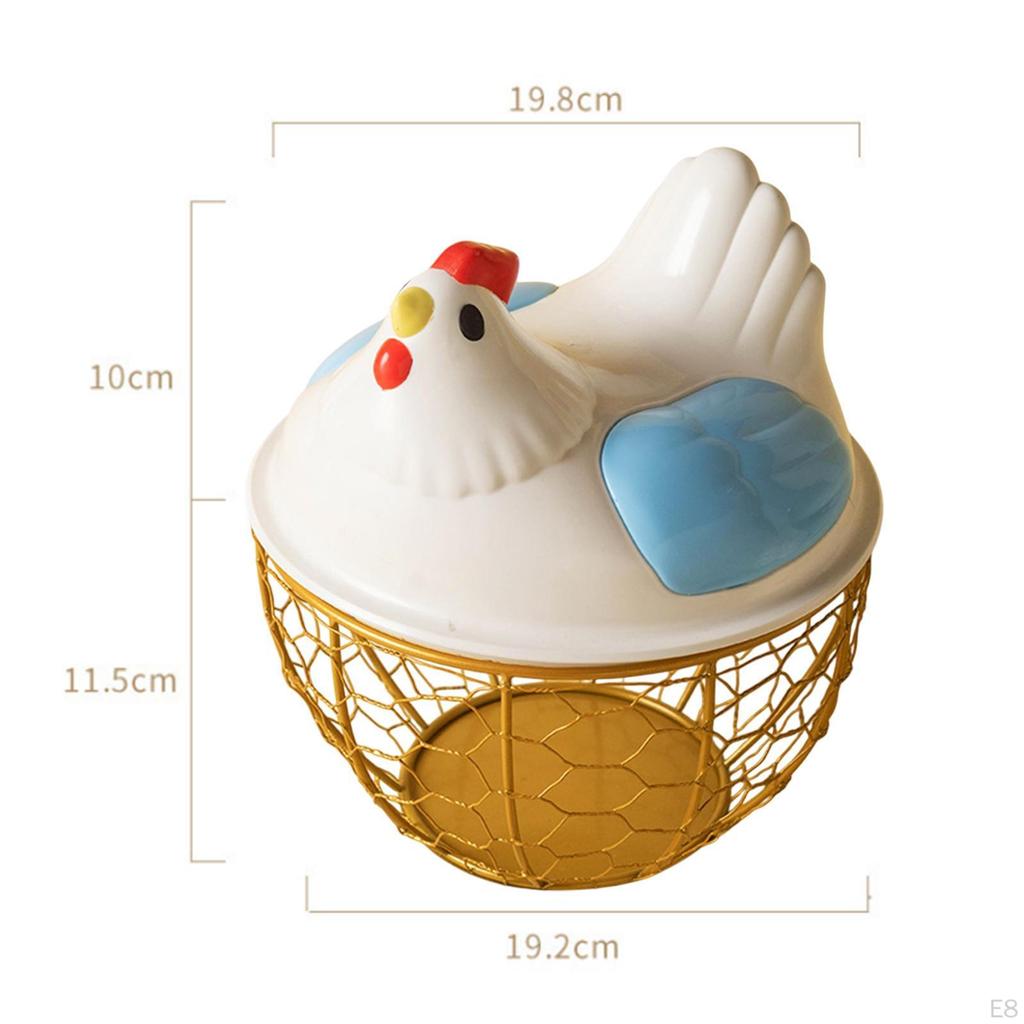 Chicken Egg Basket Countertop Collecting Holder Fresh for Kitchen