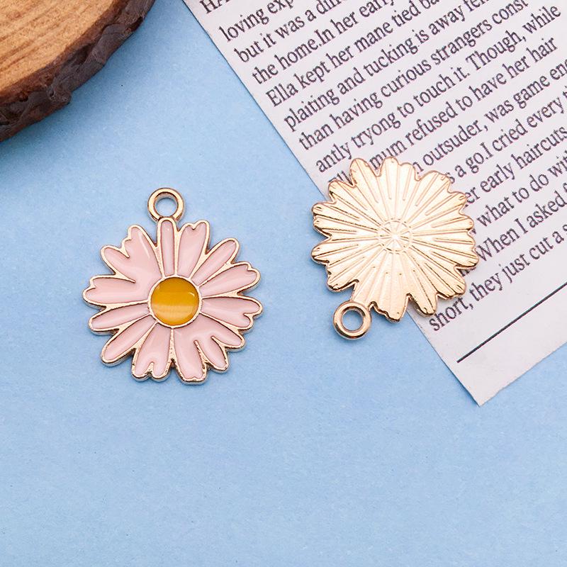

Colorful Daisy Alloy Pendant Handmade Earrings