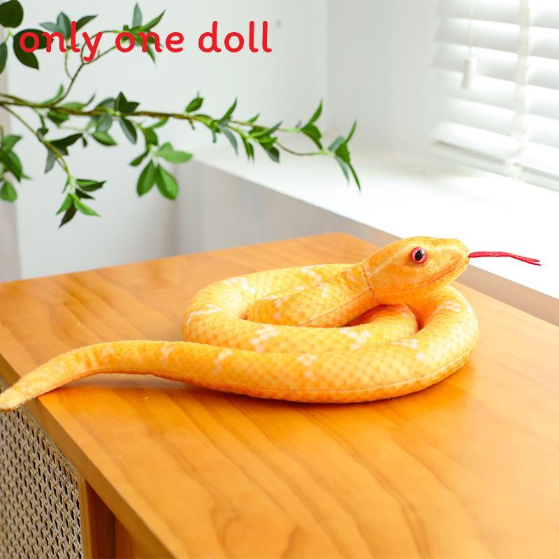 Snake Plush Toy With Realistic Design For Kids And Adults Gift Collectible