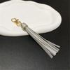 Colorful Tassels Bag Accessory Eye Catching PU Leather Tassels Keyring Ornament Suitable For Various Bag Styles