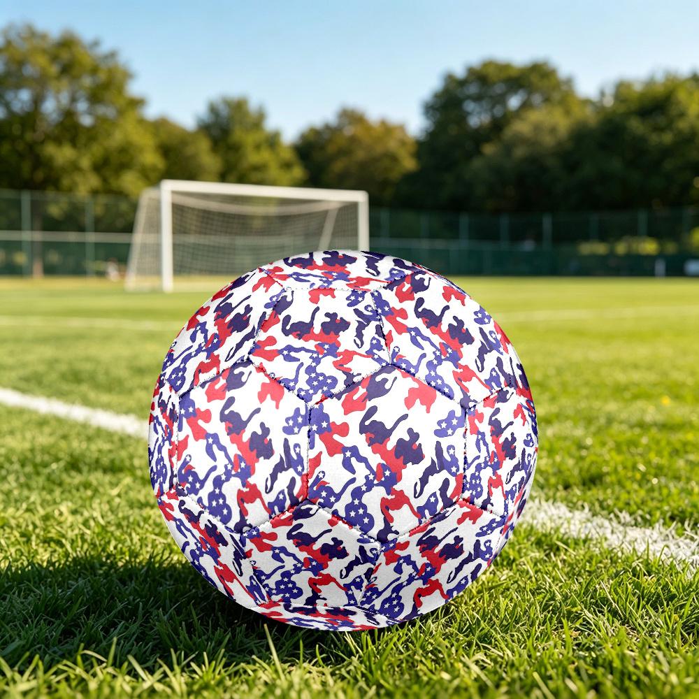 1pc American Camouflage Size 5 Soccer Ball Professional Match Training Football Durable Outdoor Sports Ball,q13