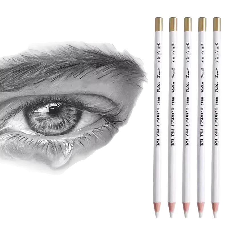 Sketch Highlight Eraser for Art Students - Erasable Pencil, Gentle On Paper, Clean Erase