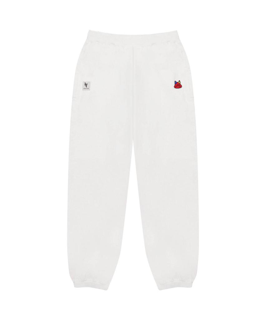 Aiemdeopyucheo Bucket Wappen Sweatpants White