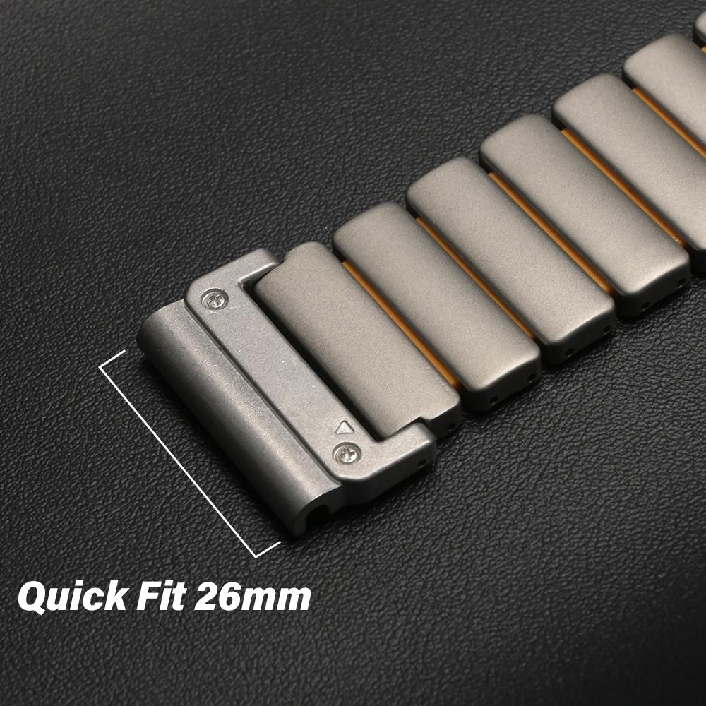 Titanium 26mm Quick Fit Band for Garmin Watch Fenix 8 7X Pro Tactix 7 EPIX Pro 51mm Enduro 3 2X Instinct 3 2X 50mm Metal Strap