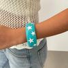 Korean Ins Star Wide Bracelet Resin Pentagram Hand Ring Exaggerated Y2k Star Bangle  Decoration