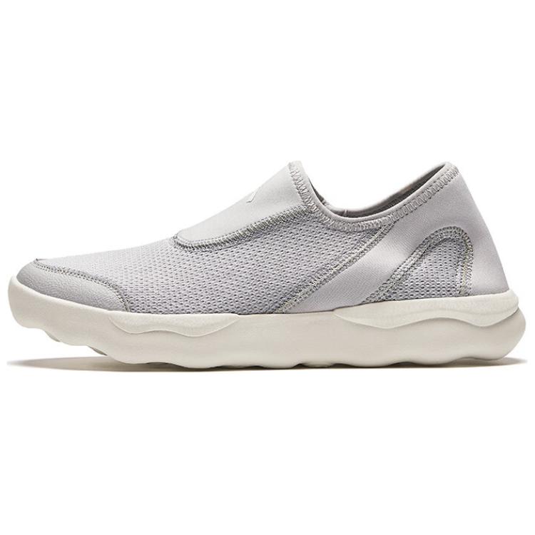 Anta Breathable Lightweight Slip-on Casual Shoes Men Black White 912427707-2 42