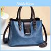 Fashionable Vintage Medium Sized Handbag For Women In Multiple Colors With Chic Color Block Design