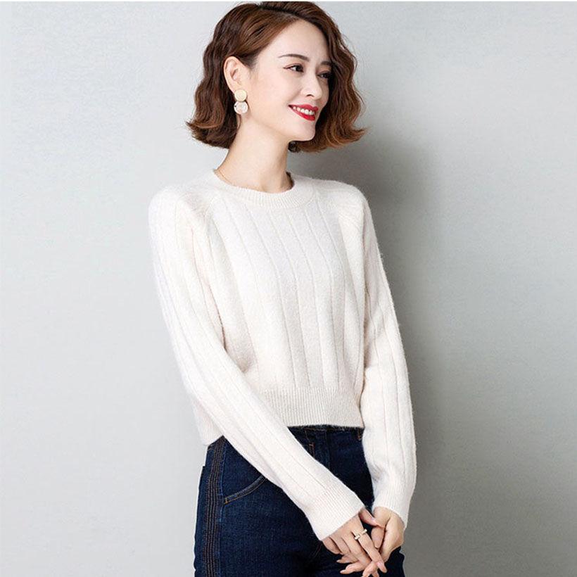 Knitted Sweater for Women's Autumn and Winter Loose Versatile and Western Style Sweater