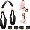 Obedience Slave Sex Bondage Strap Wrist Thigh Cuffs  Restraints Open Anal Sex Toys Women Blindfold Couples SM Games