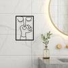 Funny Bathroom Wall Art Decor,Toilet Decor Ornament Office Artwork Home Hanging Sign Abstract WC