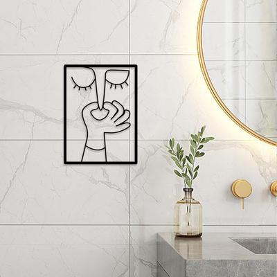 Funny Bathroom Wall Art Decor,Toilet Decor Ornament Office Artwork Home Hanging Sign Abstract WC