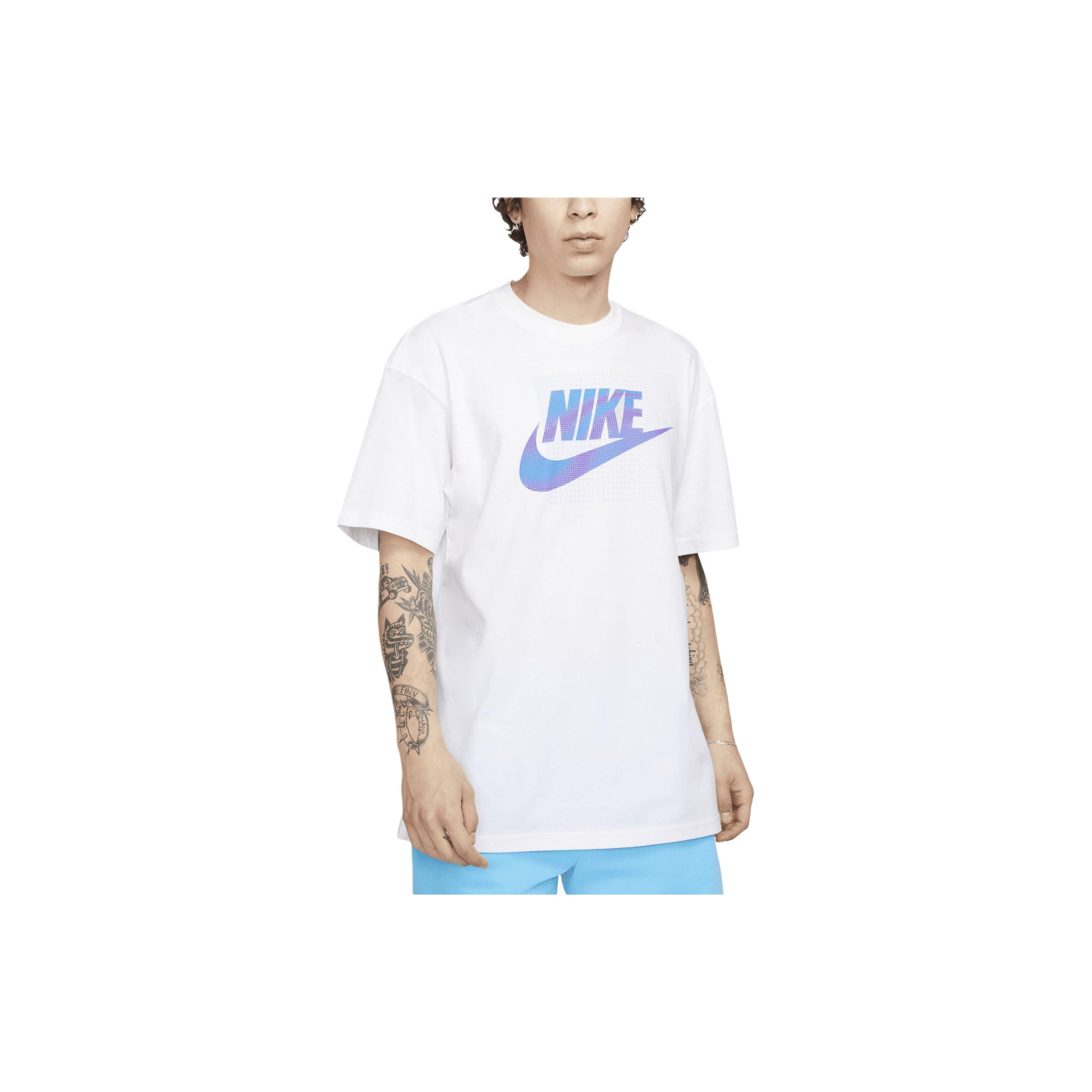 

Nike Letter Logo Round Neck Casual Short Sleeve T-Shirt Men Tops White DZ2997-100 S