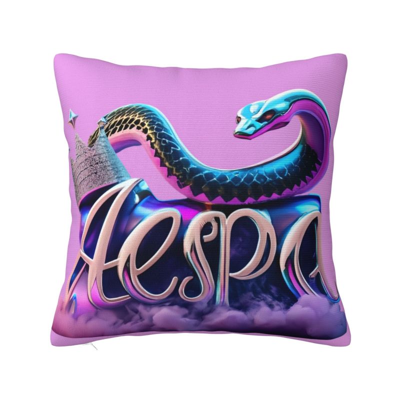 Custom Kpop A-Aespas Girls Karina Winter Giselle Ningning Pillow Case Sofa Luxury Cushion Cover Car Pillowcase