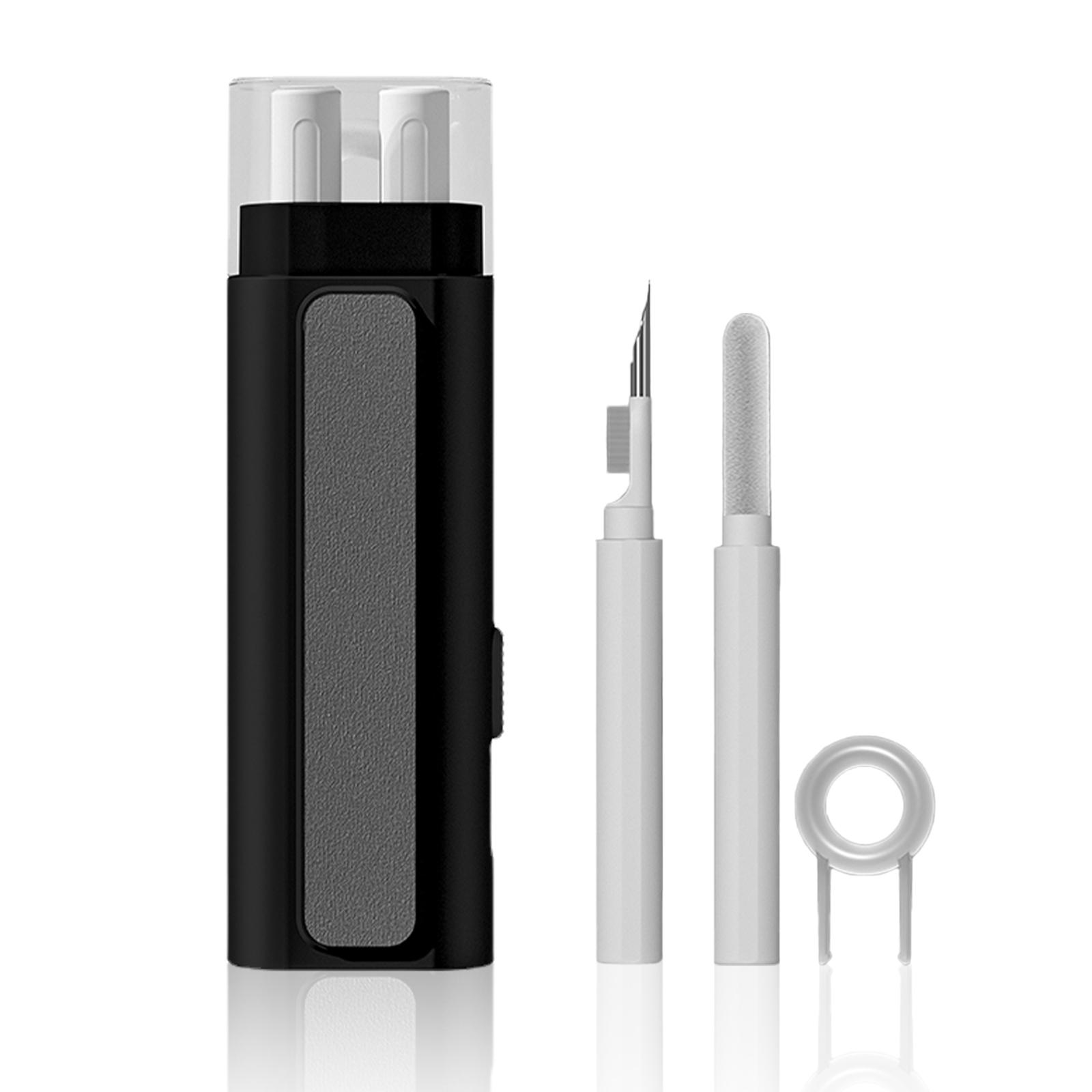 6-in-1 Computer Keyboard Cleaner Brush Kit Bluetooth-compatible Headset Cleaning Pen Set Portable Cleaning Tool black #1