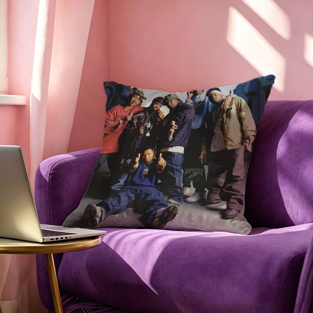 Wu TTang Clan Pillow Case Square DoubleSided Sofa Cushion Cover Bedroom Bedside Pillow