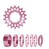 Kits de Conversion Pignons Mono-Vitesse 16T 18T pour Vélos Multi-Vitesses, Cassettes Mono-Vitesse avec Entretoises et Bagues de Blocage