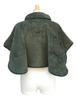 Flauschiger Schaffell Boa Poncho Loungewear (khaki)