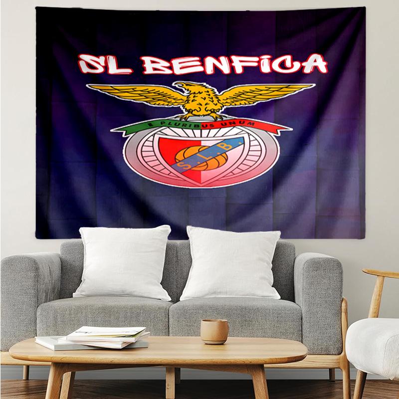 Ben-fica Football Club Printed Printed Tapestry, for Bedroom,Livingroom, dormitory, Large Wall Decor, Fabric Decor Fan Birthday Gifts