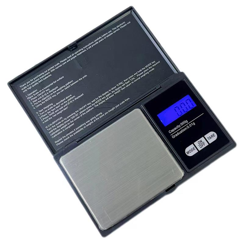 Mini bilancia elettronica in acciaio inossidabile per gioielli Bilancia tascabile digitale Bilancia in grammi d'oro Bilancia tascabile portatile