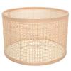 Premium Woven Rattan Lampshade Durable Ceiling Light Cover Elegant Festival Decoration E27 Bulb Holder Home Lighting Accessory