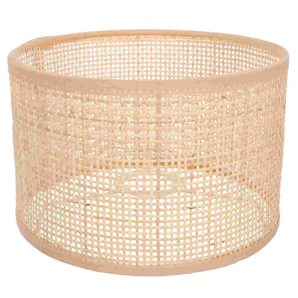 Premium Woven Rattan Lampshade Durable Ceiling Light Cover Elegant Festival Decoration E27 Bulb Holder Home Lighting Accessory