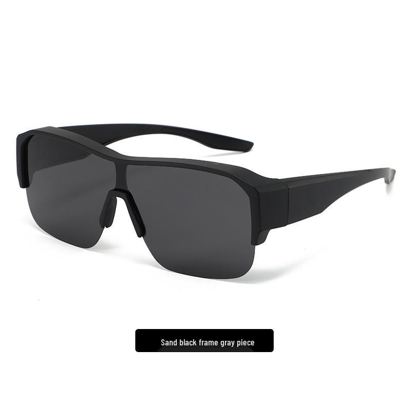 Women's Ultralight Half-Frame Polarized Cycling Sunglasses - Wear Over Prescription Glasses, Clip-On, Anti-UV