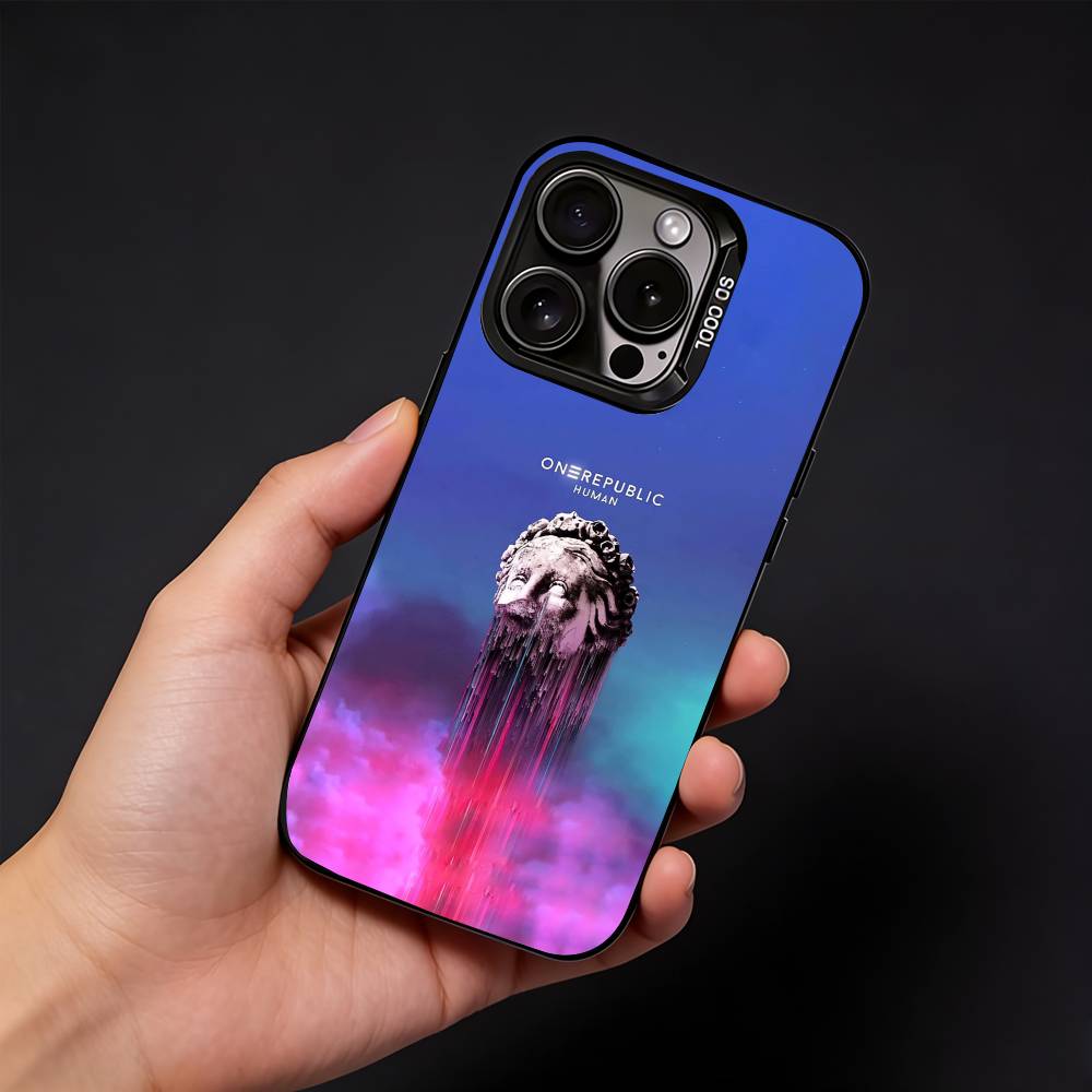 Band O-OneRepublic Phone Case For iPhone17, 16,15,14,13,12 Pro Max Black Candy Matte Shockproof Cover