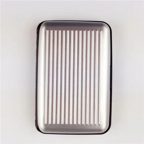1Pc Men Aluminum Bank Card Holder Blocking Hard Case Wallet Solid Credit Card Anti-RFID Scanning Protect Card Holder Dropship