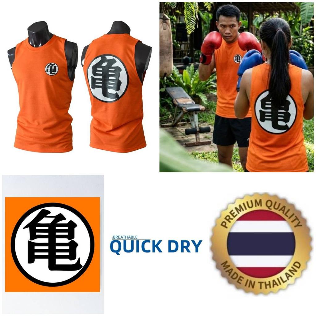 Goku Saiyan Top Tank Mouwloos Kickboksen Muay Thai MMA Mixed Martial Art Sport 3D Print Vintage Training UV Bescherming Sneldrogend Unisex Ronde Hals