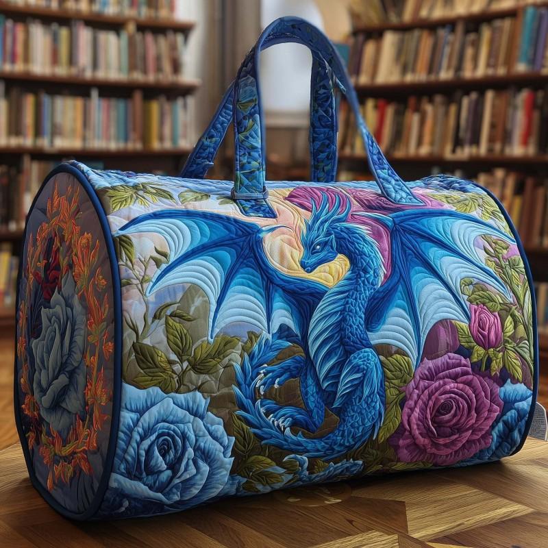 Dragon Series Small Carry-on Quilted Travel Bag Multi-functional Gym Men Women
