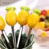 Elegant Stainless Steel & Ceramic Fruit Fork Set