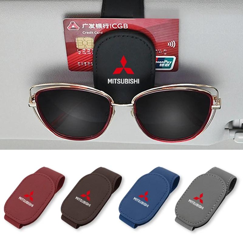 Magnetic Car Sunglasses Holder Sun Visor Clip for Mitsubishi Outlander Lancer Pajero ASX Auto Accessories