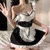 Plus Size Sexy Uniform Seduction Maid Cosplay Cute Suspender Set Cute Maid
