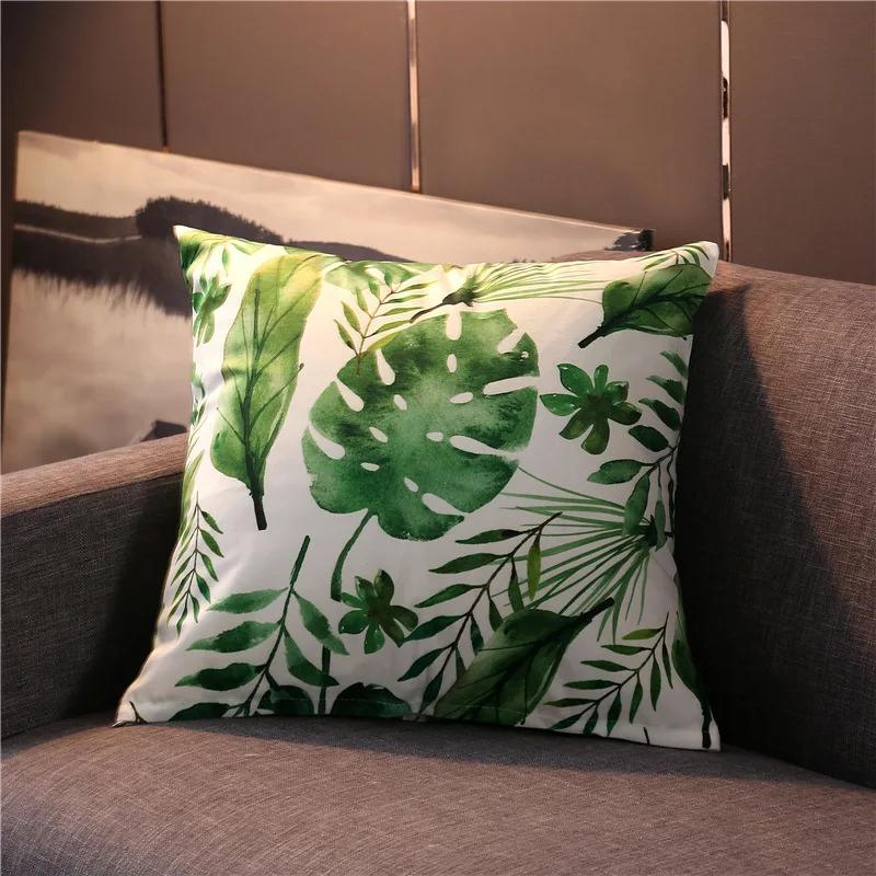 

Скандинавская ткань, зеленая клетчатая абстрактная розовая наволочка, современный домашний декор, винтажный стиль бохо, тафтинговая талия 40x40cm