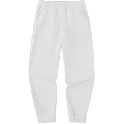 High Waist Loose Breathable Casual Pants Women Bottoms Vanilla-White 962517310S-2