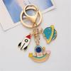 Astronaut Pendant Keychain, Keyring for Keys and Bags, A