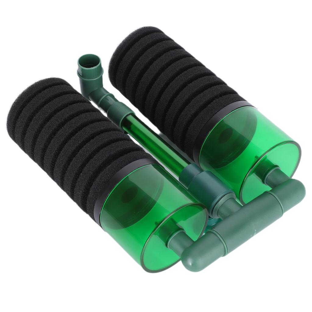 Akvarium Biokjemisk Dobbel Svamp Rensefilter Akvarium Nedsenkbar Skumfilter(QS200A L med
