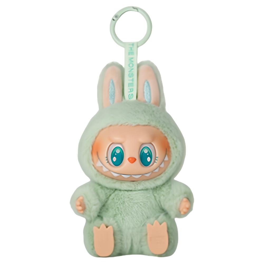 1: 1 High Quality Kawaii Monster Labub Blind Box Series PVC Labub Macaron Pendant Plush Doll Monster Keychain Birthday Gift