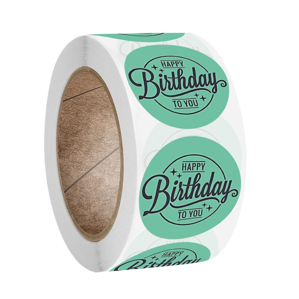 100-500Pcs High-Quality "Happy High-Quality Birthday" High-Quality Sticker High-Quality Envelope High-Quality Sealing High-Quality Label