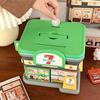 Creative Store Shaped Money Box Plastic Key Lock Cash Box Students Portable Piggy Bank Safe Savings Jar For Kids Adults Gift