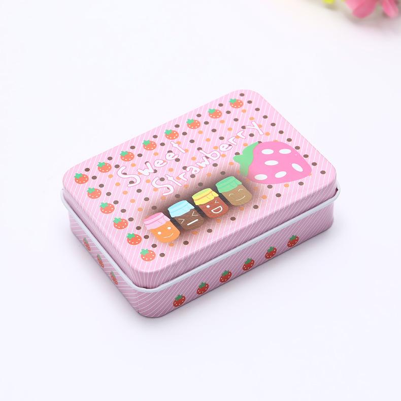 Creative Cartoon Mini Card and Hairpin Storage Tin Box