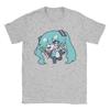 Hatsunes Mikus Vocaloid TShirts for Men  Casual Cotton Tee Shirt Round Collar Short Sleeve T Shirts Summer Clothing
