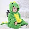 Autumn/Spring Thick Baby Dinosaur Romper - Warm, Cute, Perfect for Outings