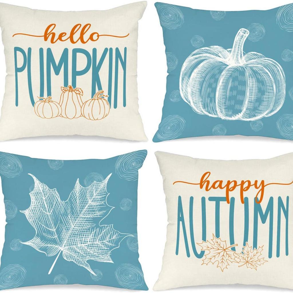 New Thanksgiving Holiday Print Pillow Pillow Sofa Bedside Home Pillow Case Waist Cushion Cover