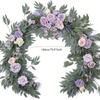 Artificial rose vines for Western-style wedding decorations, suitable for outdoor patios, holiday parties, and home décor.