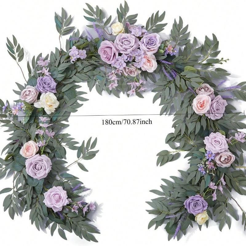 Artificial rose vines for Western-style wedding decorations, suitable for outdoor patios, holiday parties, and home décor.