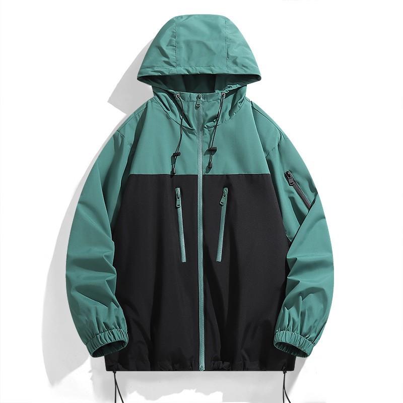 Unisex Hooded Outdoor Rain Jacket Waterproof